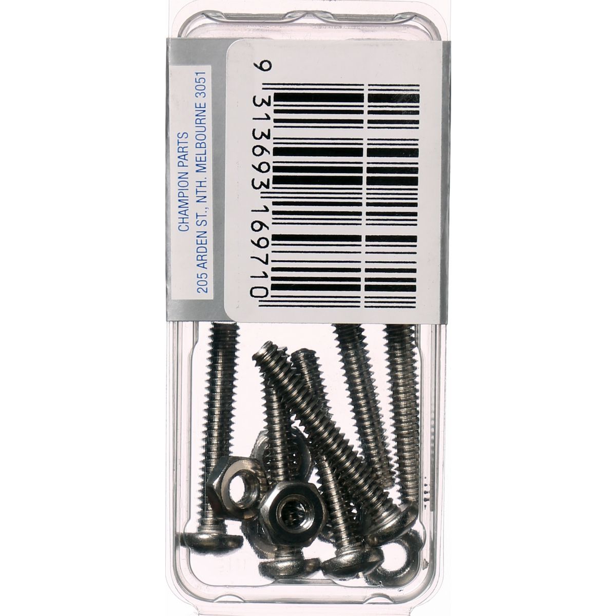 Champion Fasteners Machine Screw & Nut Pan Phillips Stainless Steel 3/16Inx1 1/4In 316/A4 CSP68