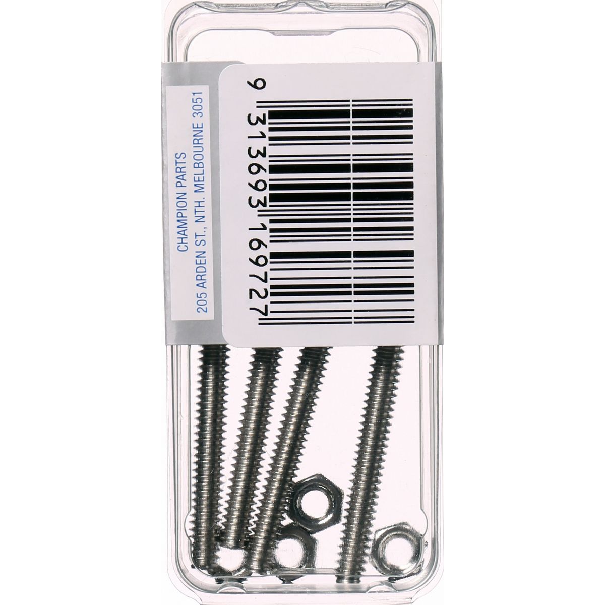 Champion Fasteners Machine Screw & Nut Pan Phillips Stainless Steel 3/16Inx1 1/2In 316/A4 CSP69