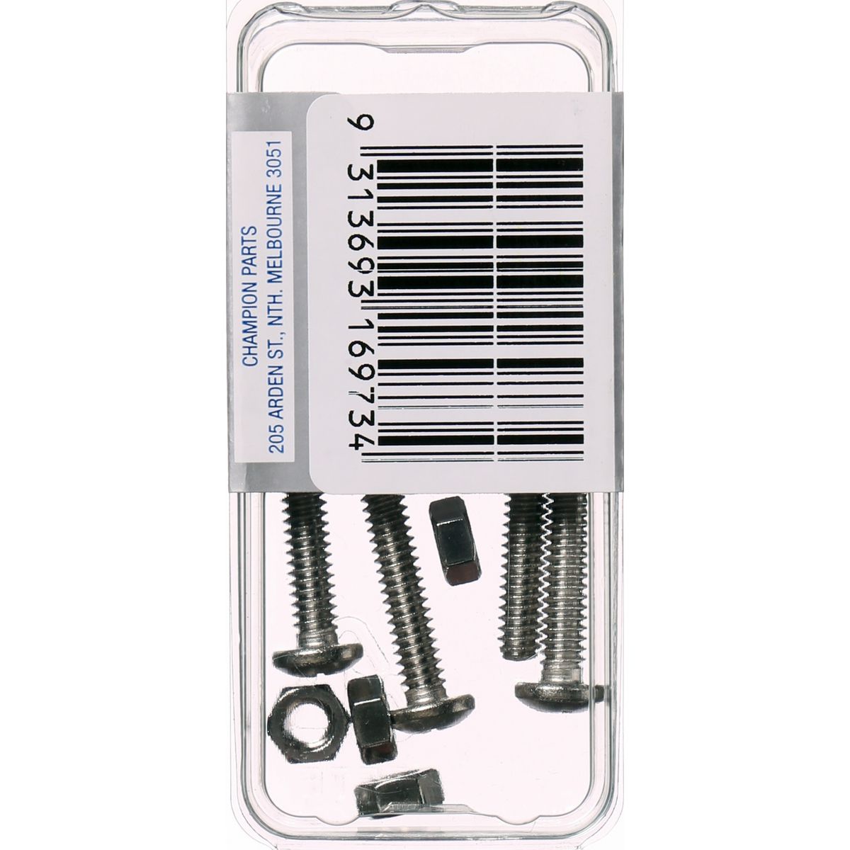 Champion Fasteners Machine Screw & Nut Pan Phillips Stainless Steel 3/16Inx2In 316/A4 CSP70