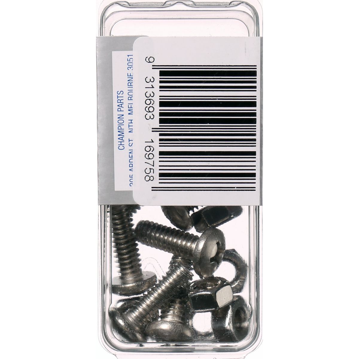 Champion Fasteners Machine Screw & Nut Pan Phillips Stainless Steel 1/4Inx3/4In 316/A4 CSP72