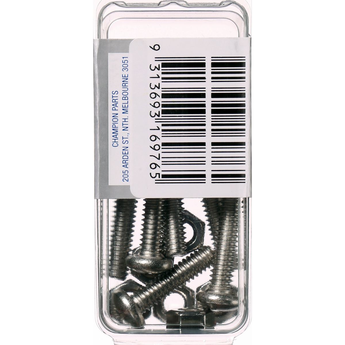 Champion Fasteners Machine Screw & Nut Pan Phillips Stainless Steel 1/4Inx1In 316/A4 CSP73