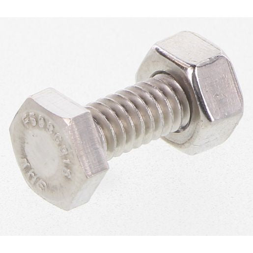 Champion Fasteners Hex Set Screw & Nut Stainless Steel 1/4Inx3/4In Unc 316/A4 CSP58