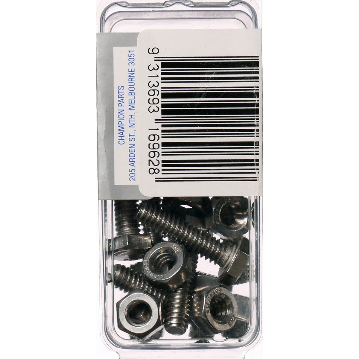 Champion Fasteners Hex Set Screw & Nut Stainless Steel 1/4Inx1In Unc 316/A4 CSP59
