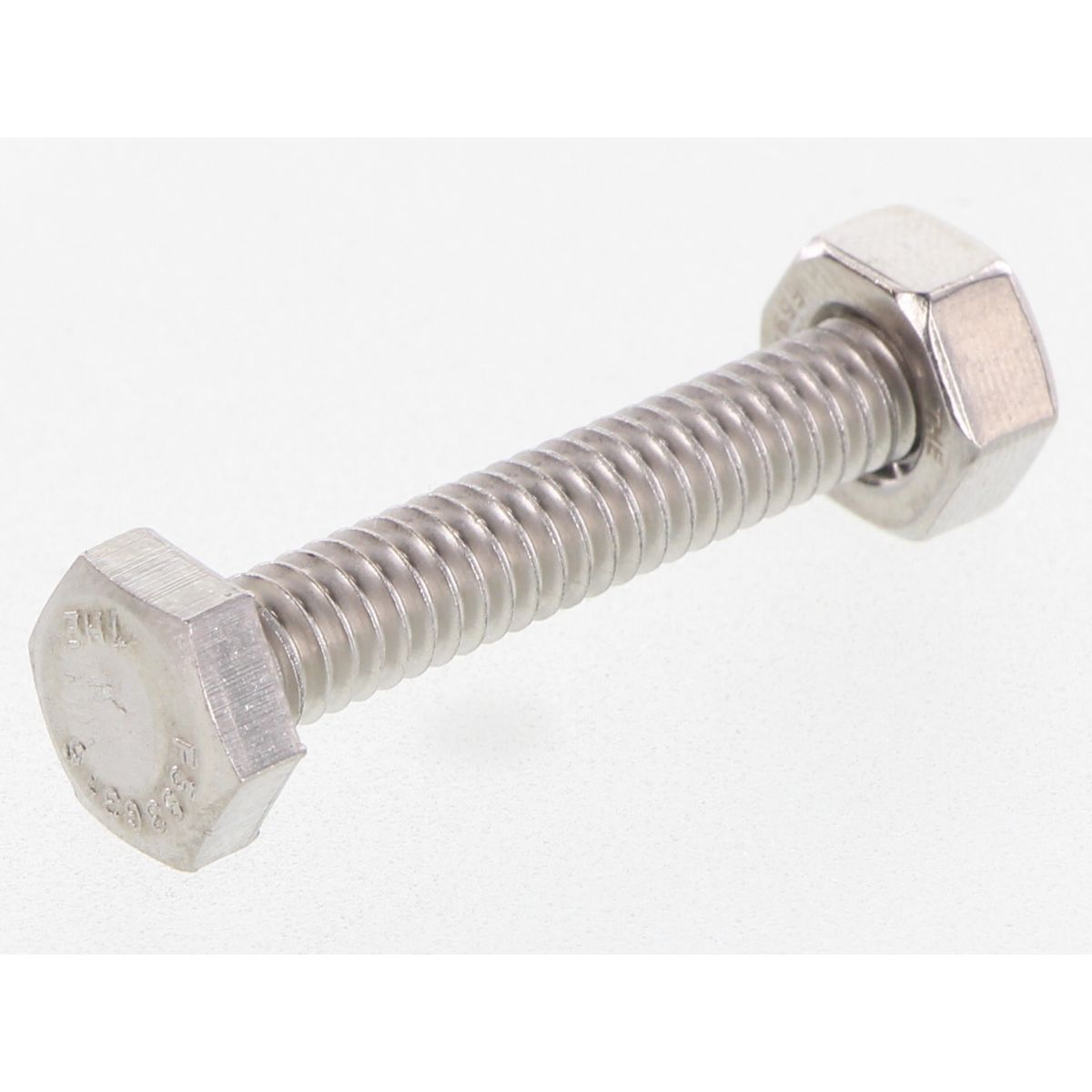 Champion Fasteners Hex Set Screw & Nut Stainless Steel 1/4Inx1 1/2In Unc 316/A4 CSP60