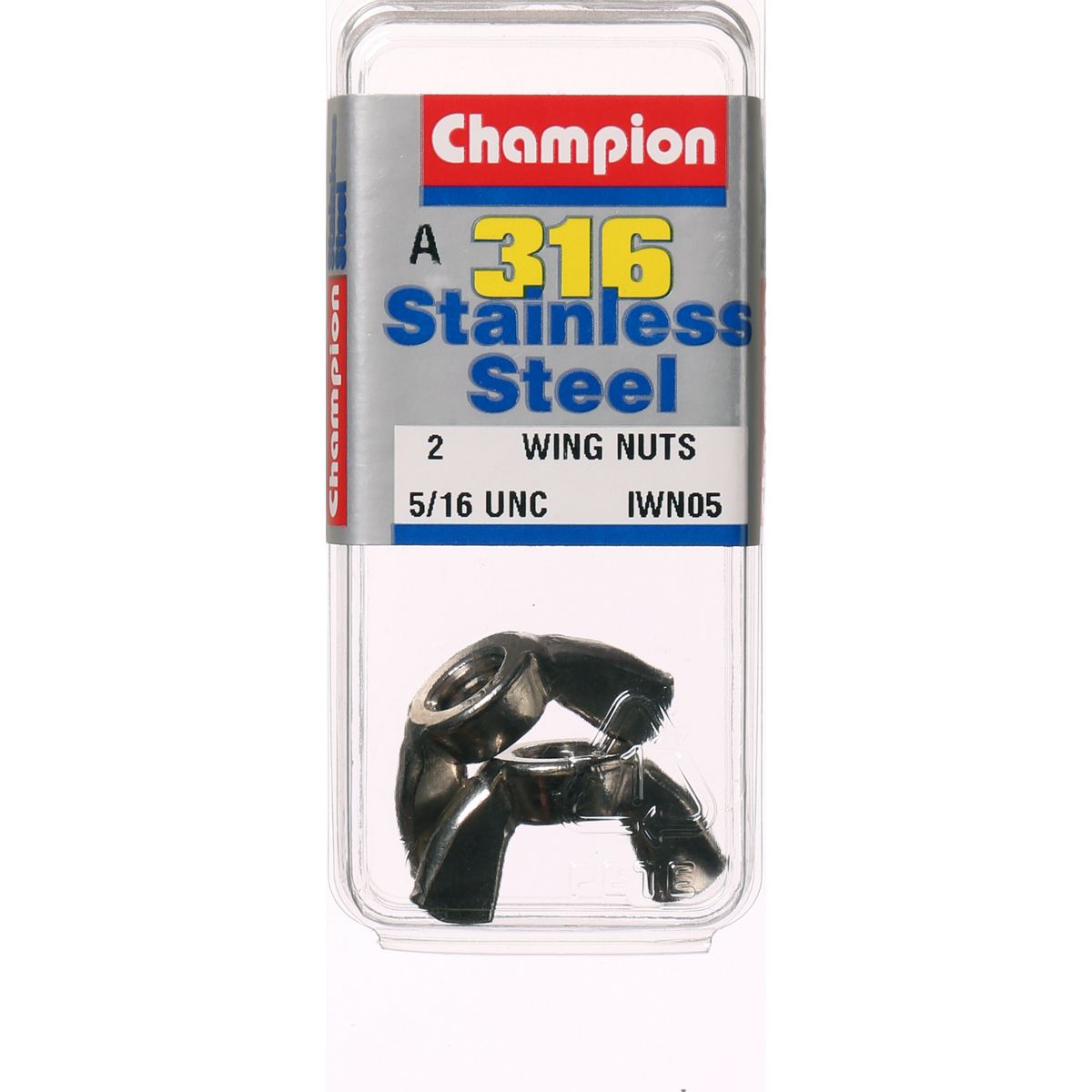 Champion Fasteners Wing Nut Stainless Steel 5/16In Unc 316/A4 IWN05