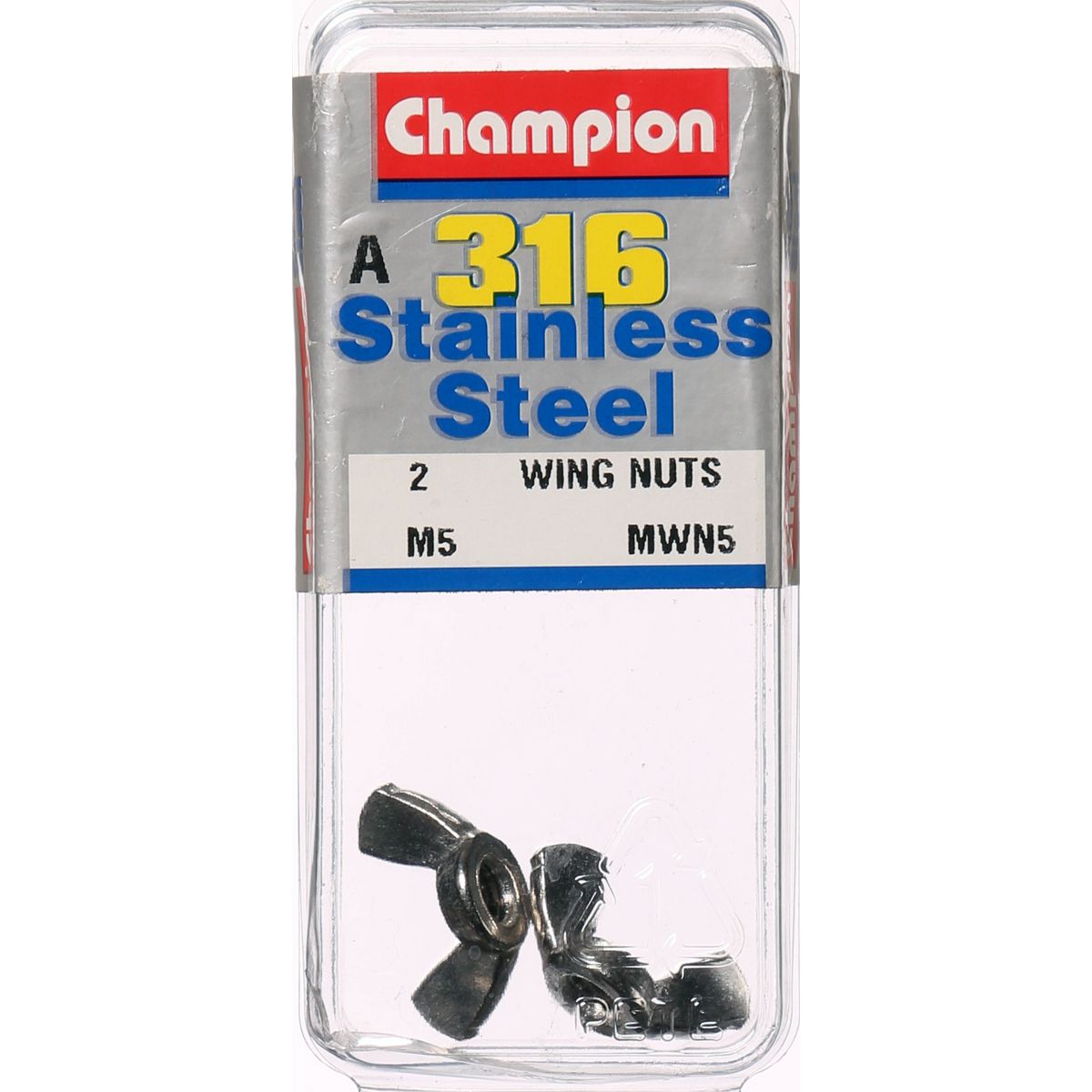 Champion Fasteners Wing Nut Stainless Steel M5X0.8 316/A4 MWN5