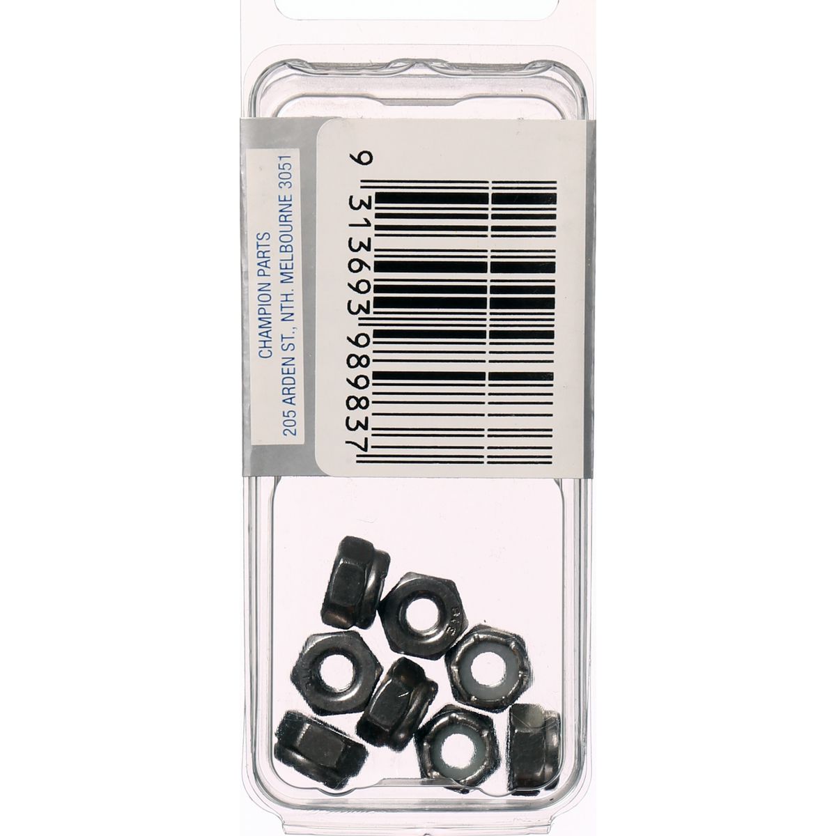 Champion Fasteners Hex Nut Self Locking Nylon Insert Stainless Steel 3/16In Unc 316/A4 SLN316