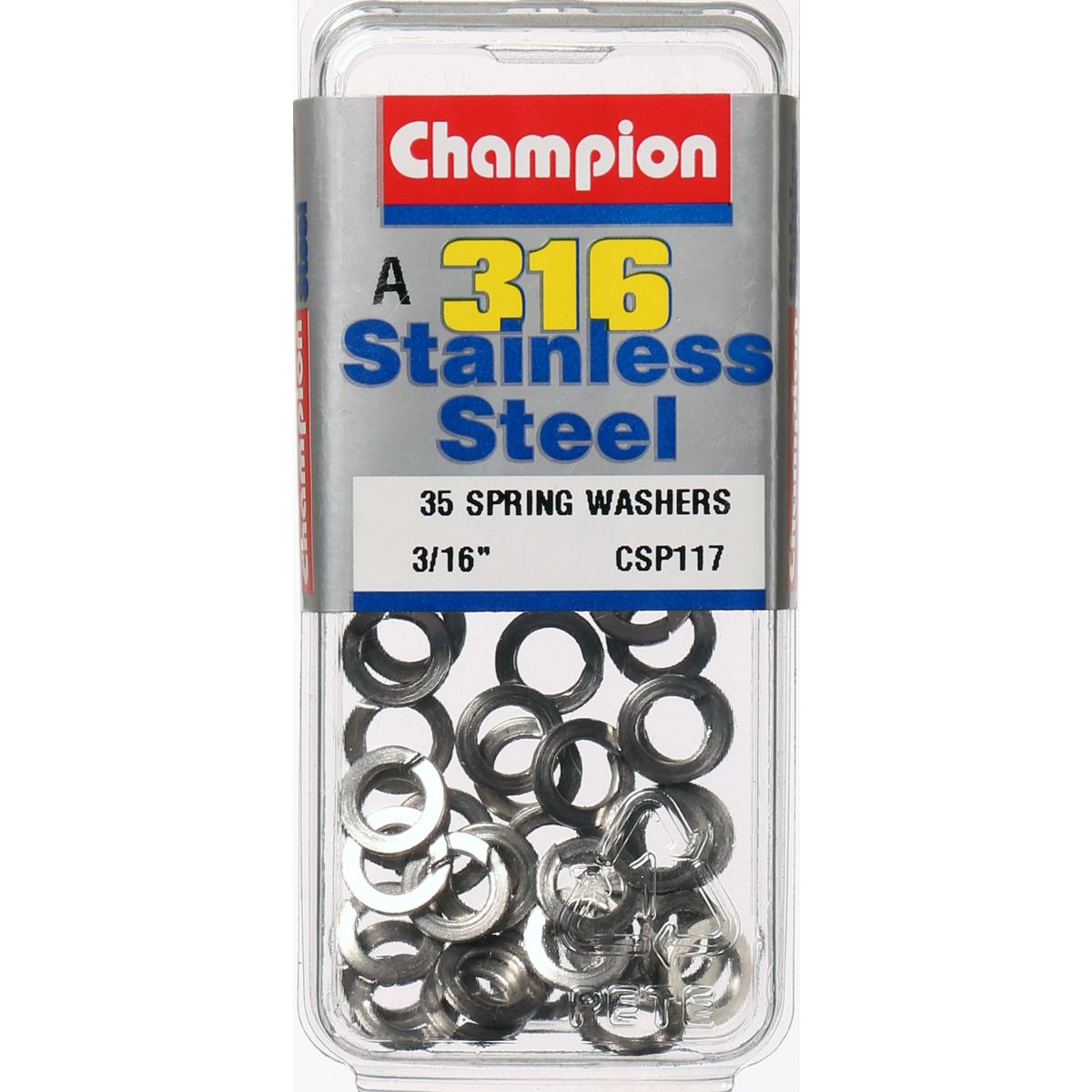 Champion Fasteners Washer Spring Stainless Steel 5mm 316/A4 CSP117