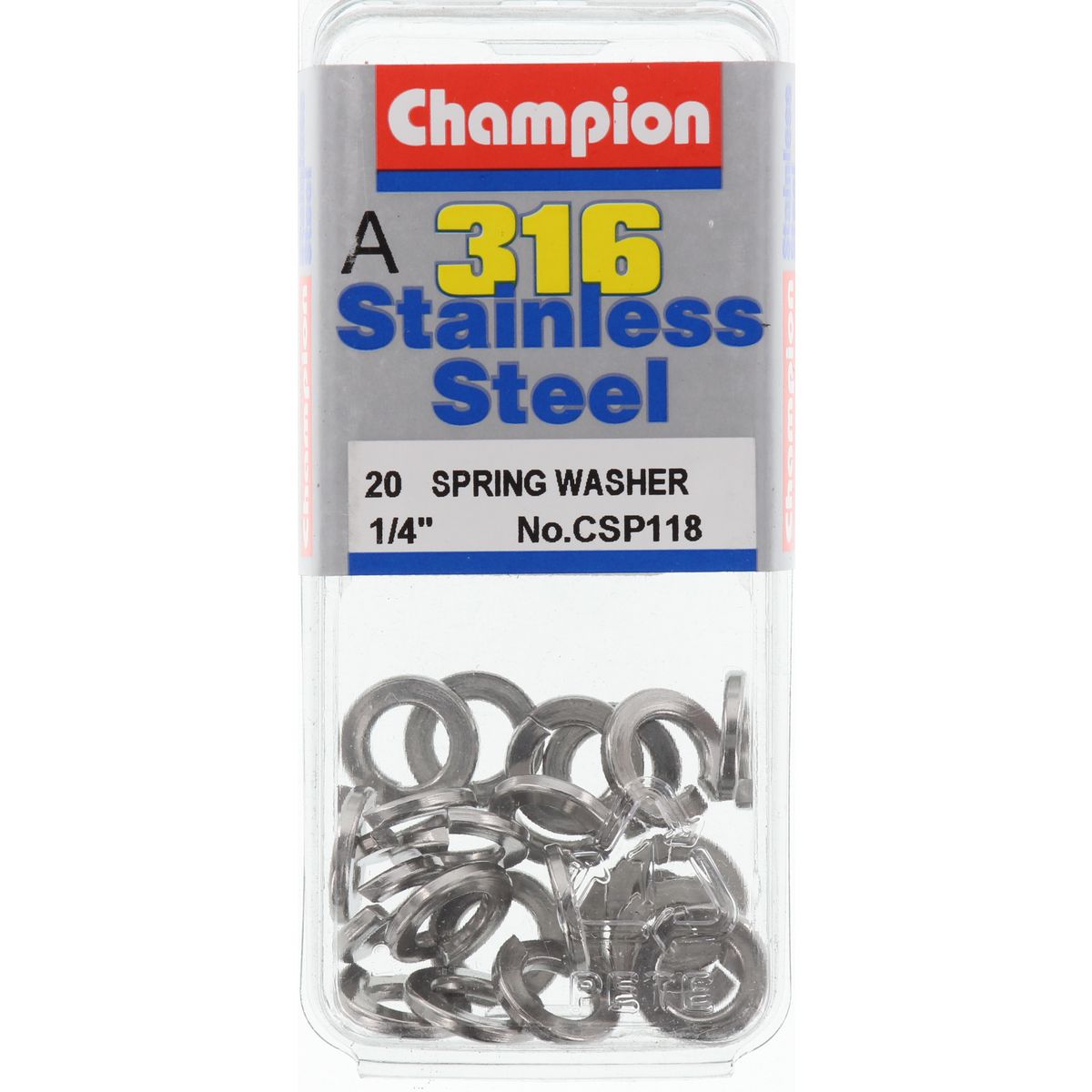 Champion Fasteners Washer Spring Stainless Steel 6mm 316/A4 CSP118