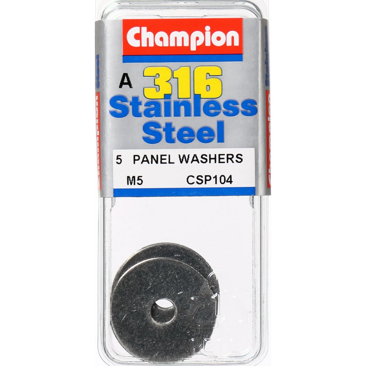 Champion Fasteners Washer Body Panel Stainless Steel 5mm 316/A4 CSP104