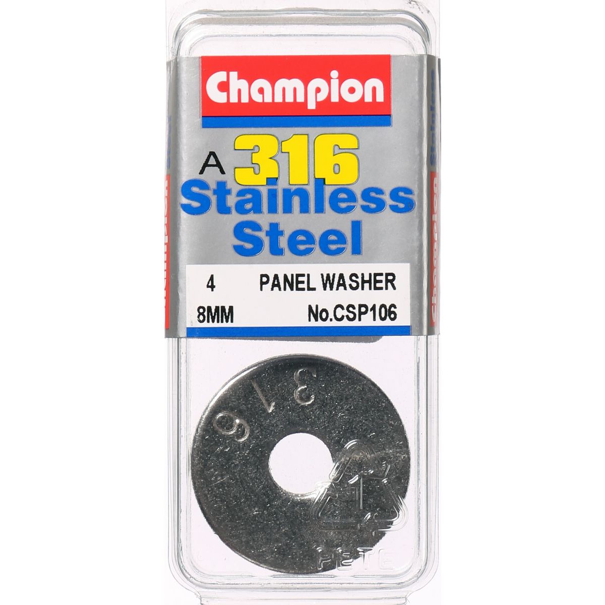 Champion Fasteners Stainless Steel Body Washer CSP106