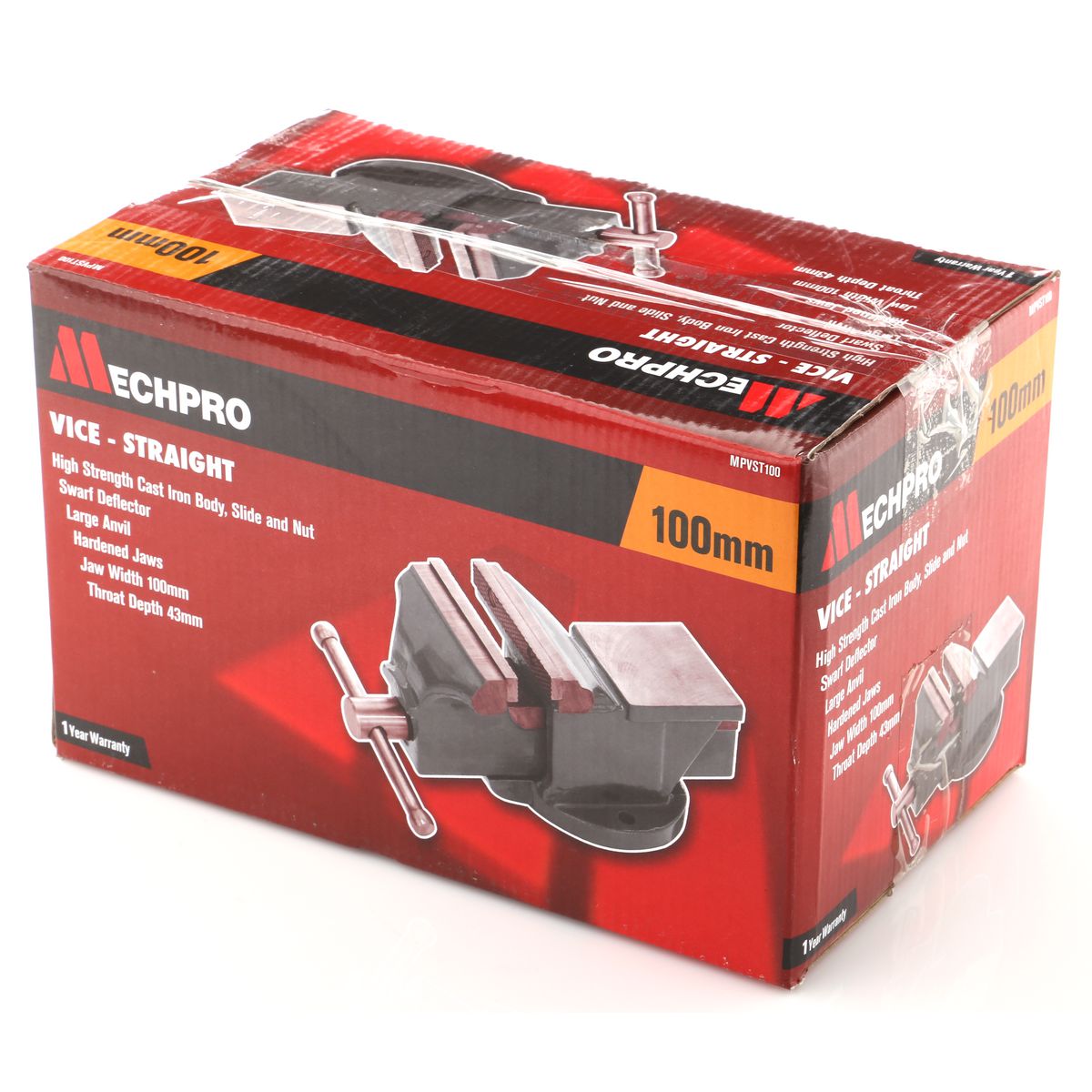 Mechpro Straight Vice 100mm MPVST100