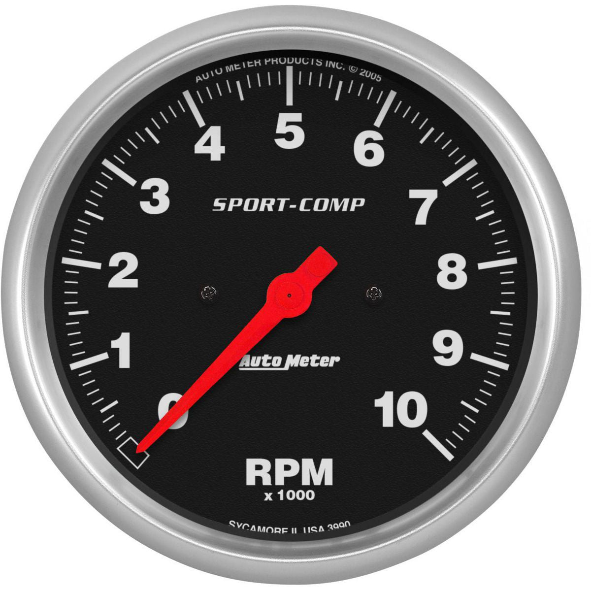 Autometer Sport-Comp 5in Tacho Gauge 10,000rpm In Dash AU3990