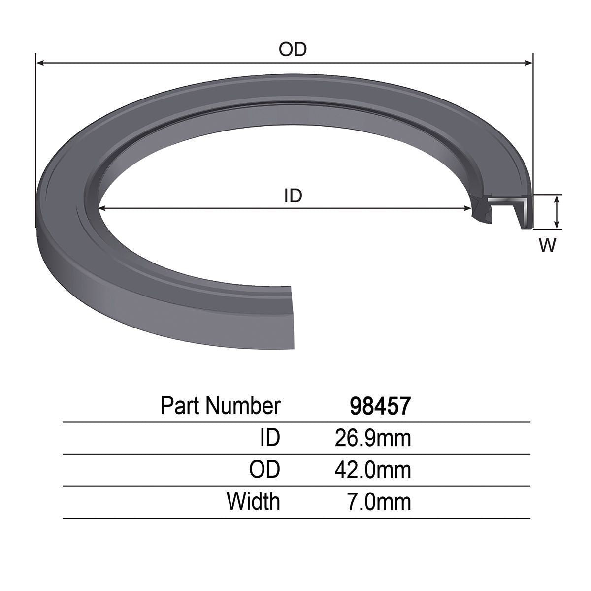 Kelpro Oil Seal 98457