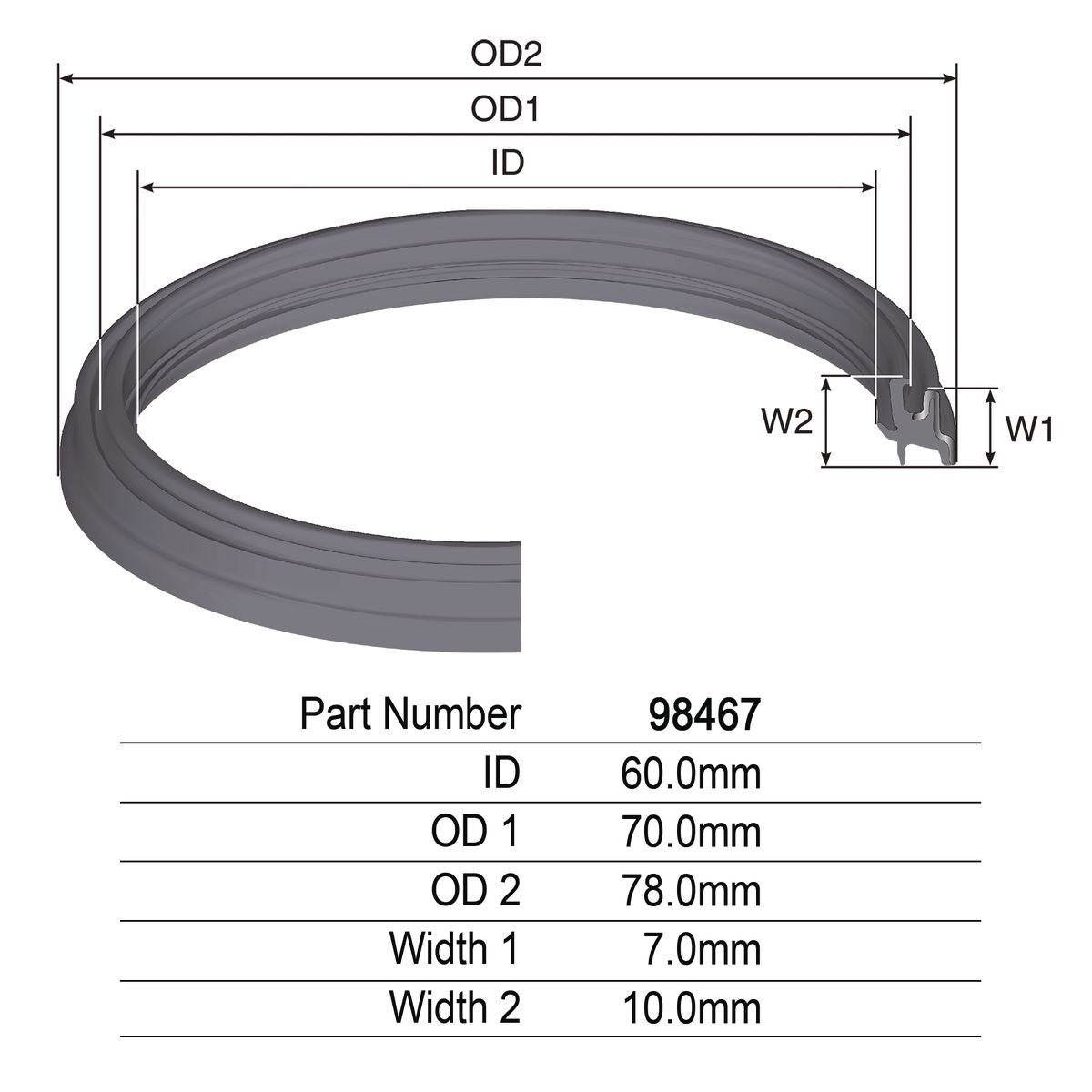 Kelpro Oil Seal 98467