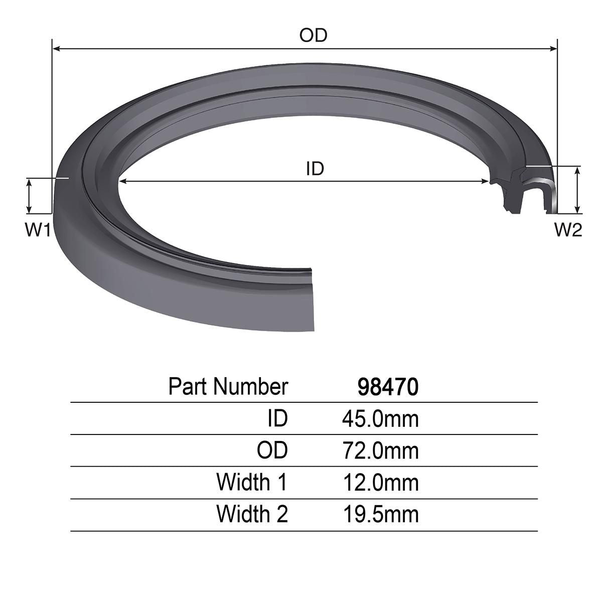 Kelpro Oil Seal 98470