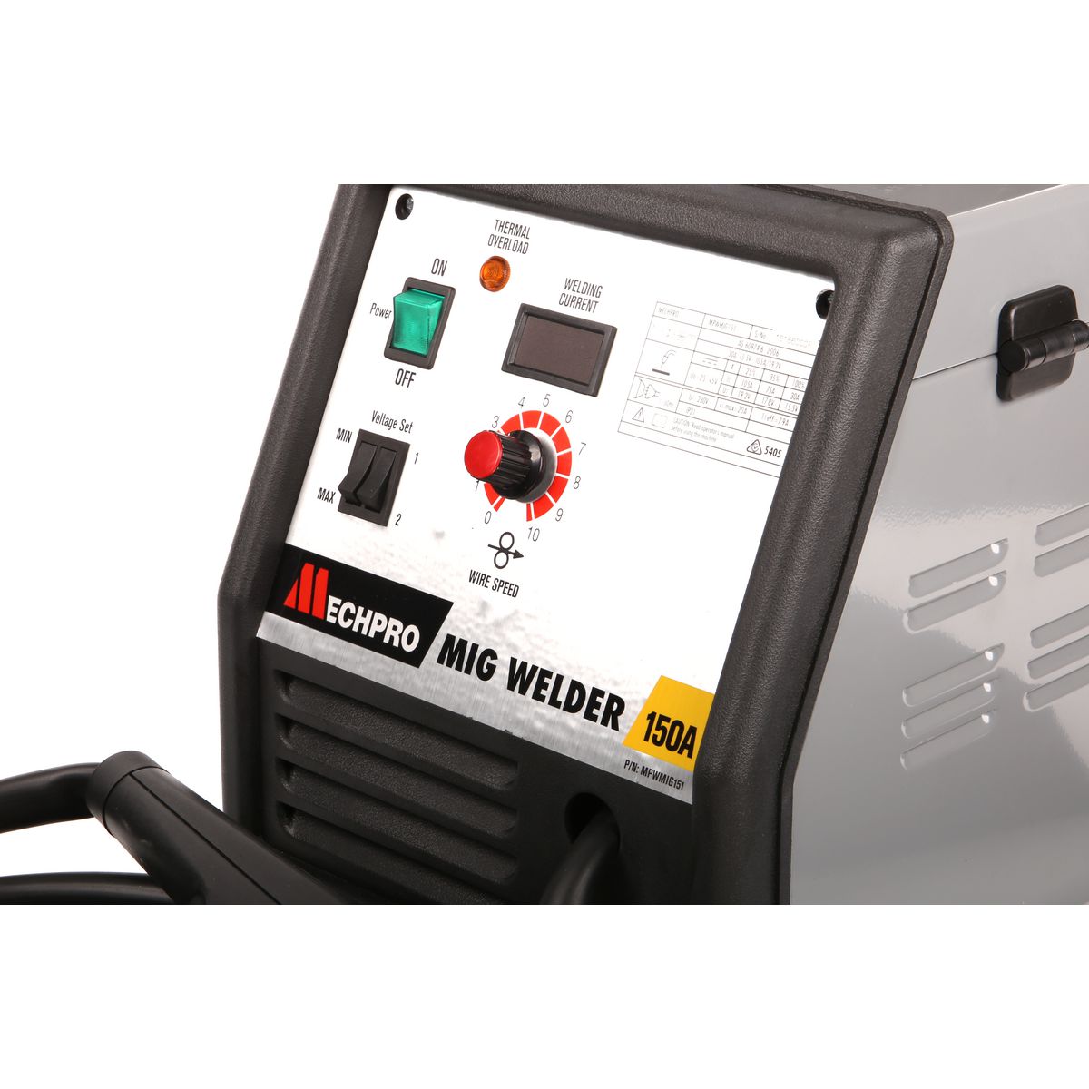Mechpro 150Amp Transformer Gas/Gasless Mig MPWMIG151