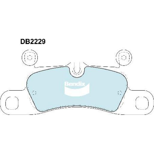 Bendix Heavy Duty Brake Pad Set Rear DB2229 HD