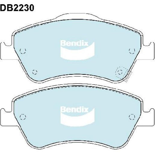 Bendix General CT Brake Pad Set Front DB2230 GCT