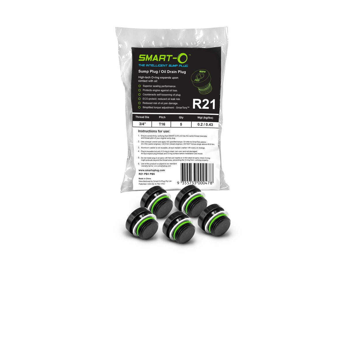 Smart-O Sump Plug R21BP1