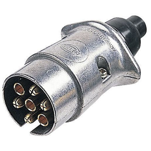 Hella Trailer Plug 7 Pin Round Large - Metal 4911