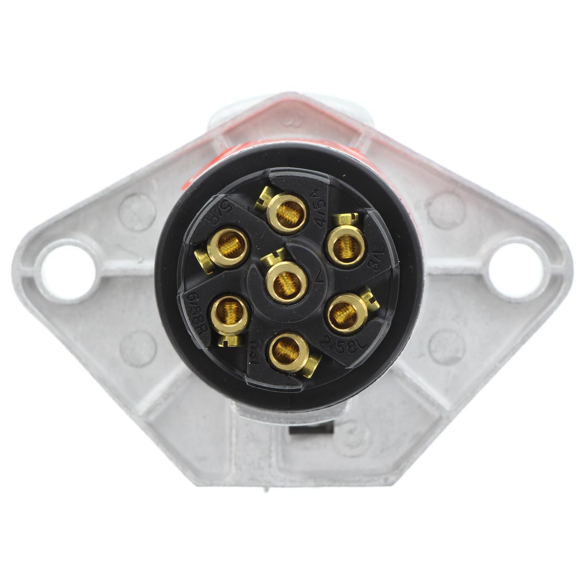Hella Trailer Socket 7 Pin Round Large - Metal 4907