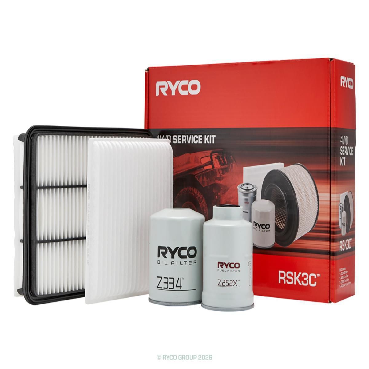 Ryco Filter Service Kit 4x4 RSK3C