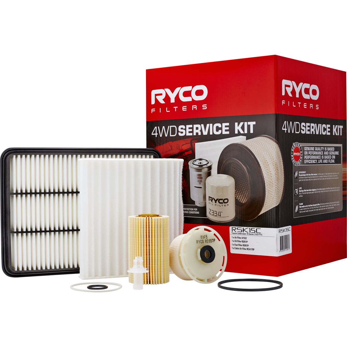 Ryco 4x4 Filter Service Kit RSK15C