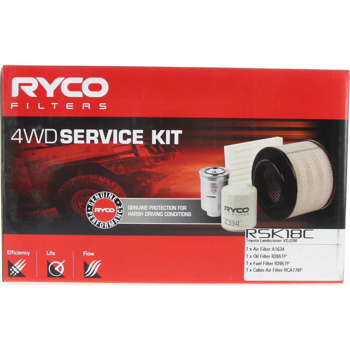 Ryco Filter Service Kit 4x4 RSK18C