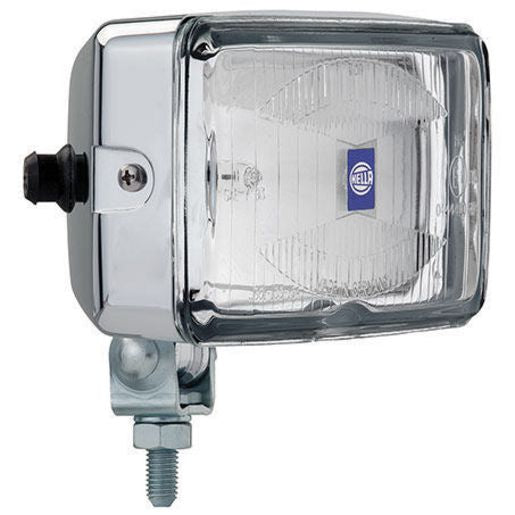 Hella Halogen Driving Light Rectangle 12V Flood Beam - Each 1309CHROME