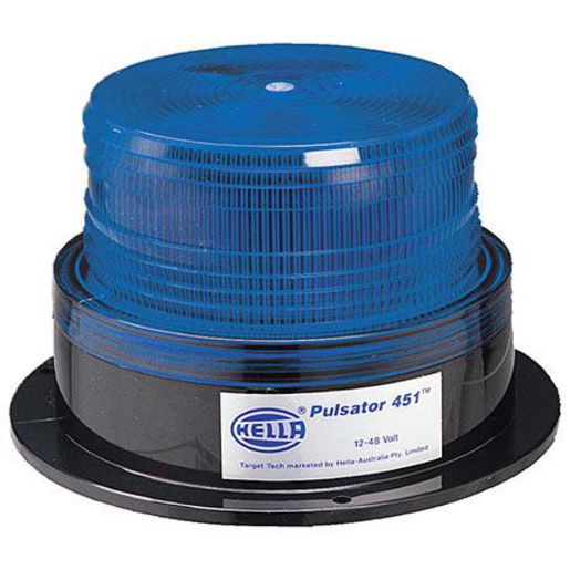 Hella Strobe Blue 12 To 48V Permanent Mount 1643