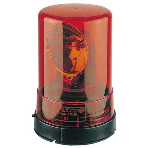 Hella Halogen Beacon Red 12V Permanent Mount 1701
