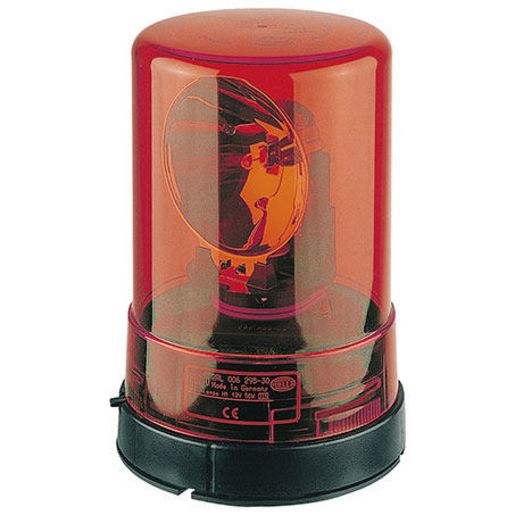 Hella Halogen Beacon Red 24V Permanent Mount 1704