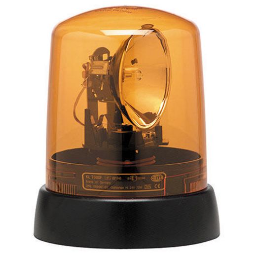 HELLA Halogen Beacon Amber 24V Permanent Mount 1728-24V
