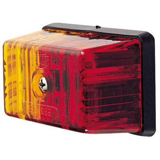 Hella Side Marker Light Red/Amber Incandescent 12V 2042