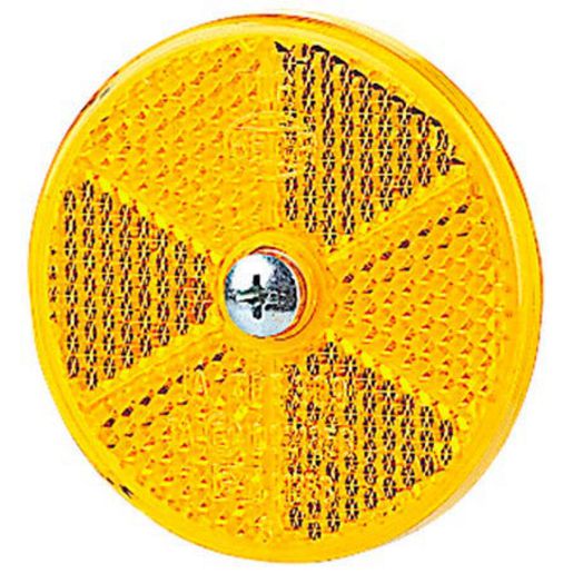 Hella Reflector Round Amber 60mm - 1 Pce 2916