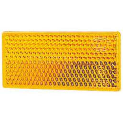 HELLA Reflector 70mmx31.5mm Amber Self Adhesive 200 Pack 2919/200