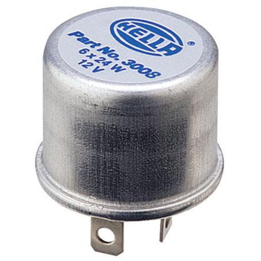 Hella Flasher Relay 12V Electronic 144W (Max) - 2 Terminals 3008