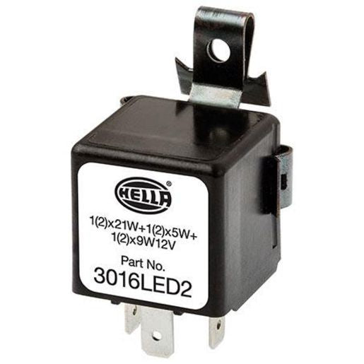 HELLA Flasher Unit 12V 3 Pin Solid State LED 3016LED2
