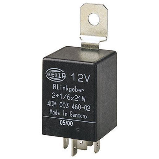Hella Flasher Relay 12V Electronic 126W (Max) - 5 Terminals 3017