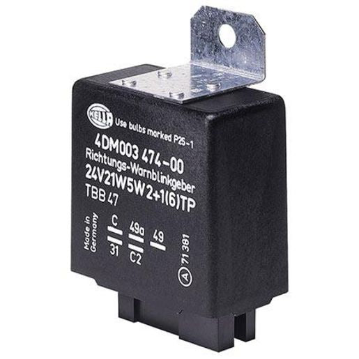 Hella Flasher Relay 24V Electronic 131W (Max) - 5 Terminals 3018