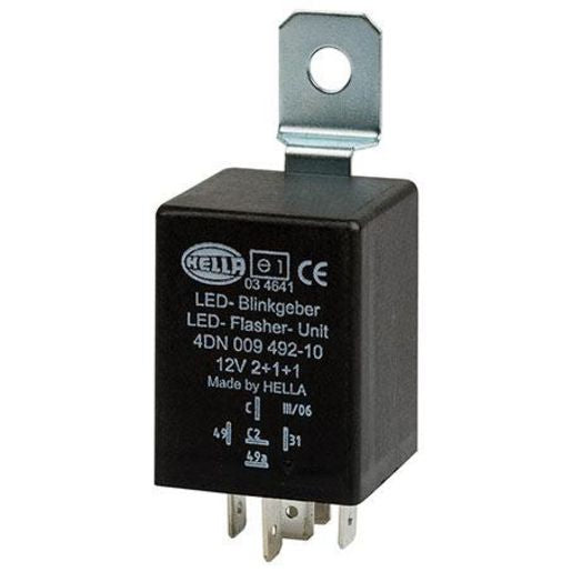 Hella Flasher Relay 12V Electronic 170W (Max) - 5 Terminals 3036