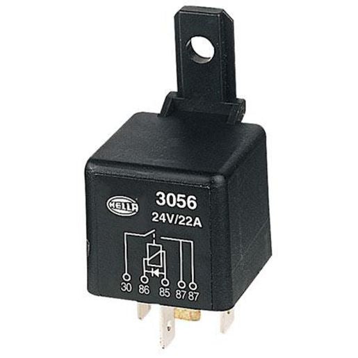 Hella Mini Relay 24V Normally Open 22A - Diode Protected 3056