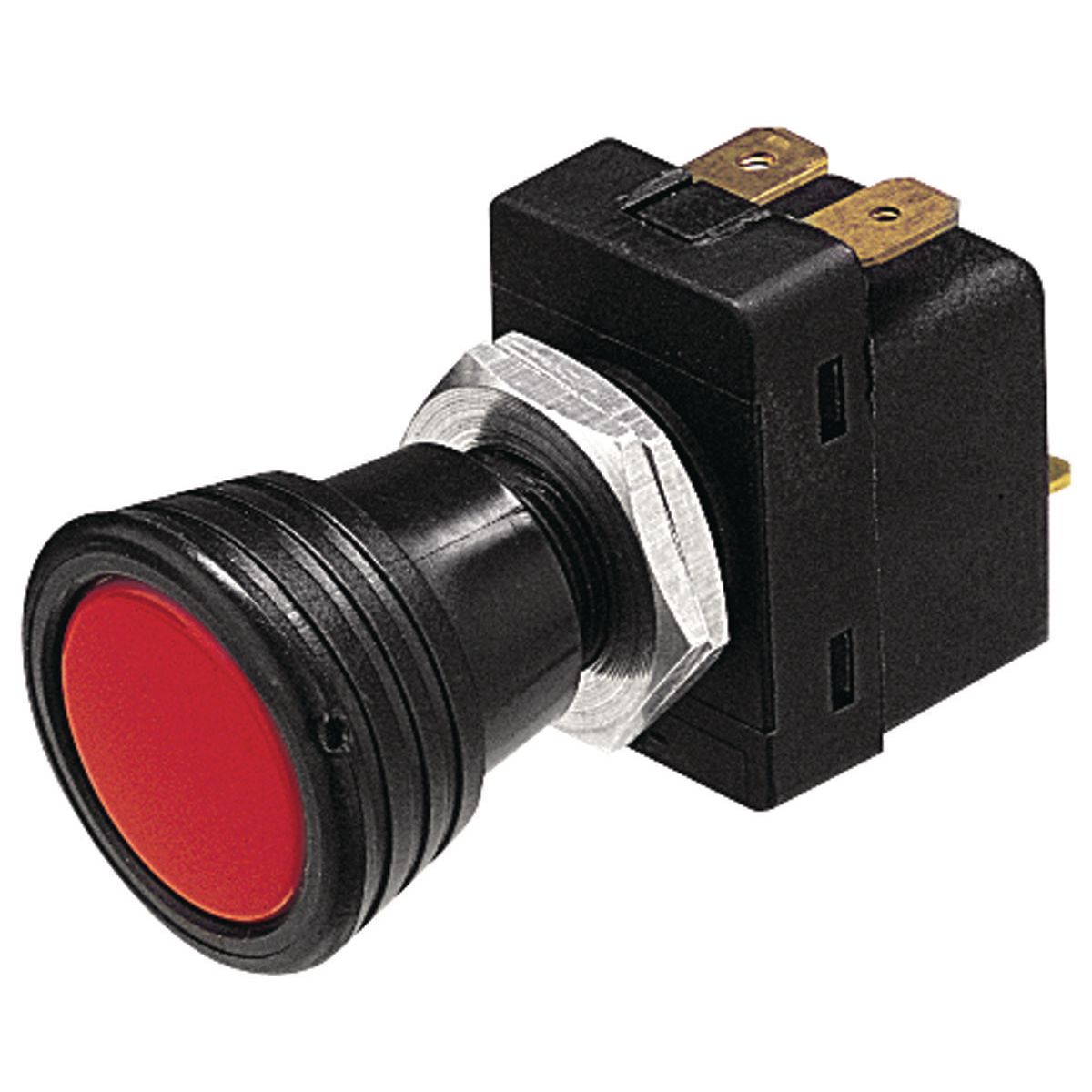 Hella Push/Pull Switch On/Off Spst 12V Red Illuminated (Contacts Rated 10A @ 12V) 4412