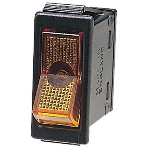 Hella Rocker Switch On/Off Spst 12V Amber Illuminated (Contacts Rated 16A @ 12V) 4430