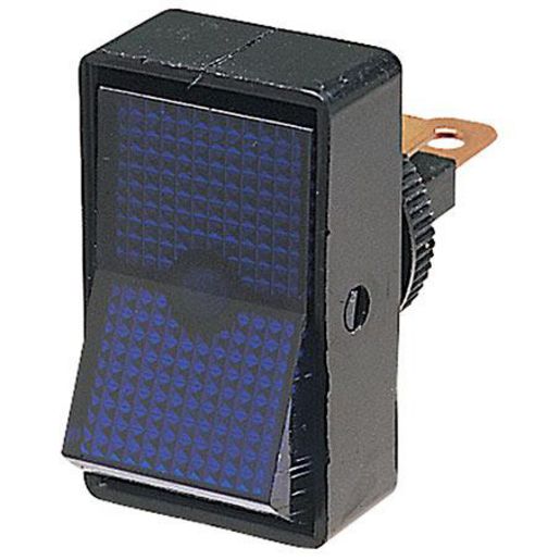 Hella Rocker Switch 12V Illuminated Blue On/Off Spst (Contacts Rated 10A @ 12Vdc) 4443