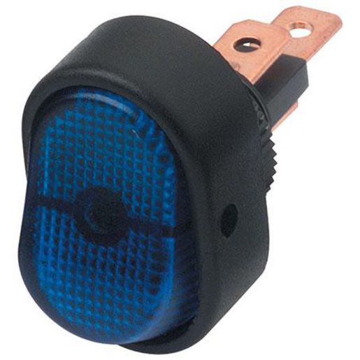 Hella Push/Pull Switch On/Off Spst 12V Blue Illuminated (Contacts Rated 16A @ 12V) 4472