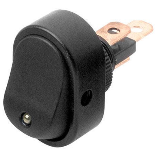 Hella Rocker Switch On/Off Spst 12V Amber Illuminated (Contacts Rated 16A @ 12V) 4479