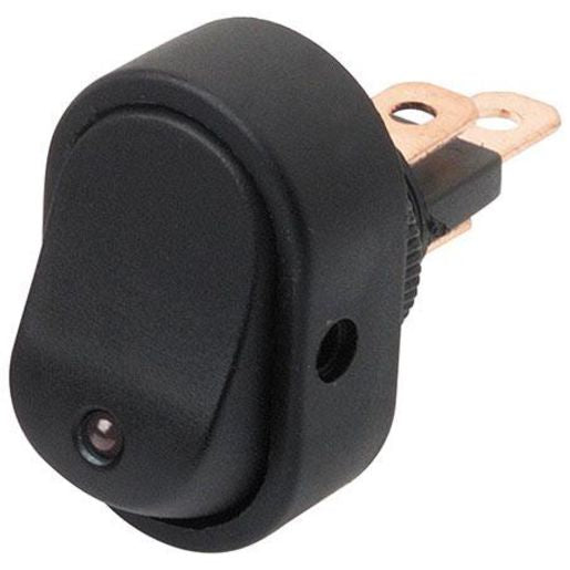 Hella Rocker Switch On/Off Spst 12V Red Illuminated (Contacts Rated 16A @ 12V) 4481
