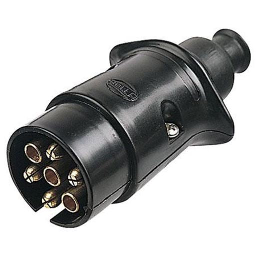 Hella Trailer Plug 7 Pin Round Large - Plastic 4902
